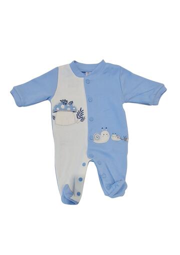 NEWBORN'S WHOLE ONEsie IN INTERLOCK FABRIC WITH ELLEPI FOOT BQ3339MA - SITE_NAME_SEO